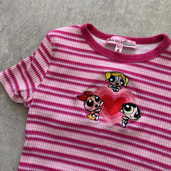 Dolls Kill x Powerpuff Girls Pink Stretchy Top - Picture 2 of 2